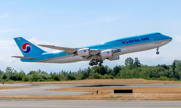 Korean Air reoit son 1er Boeing 747-8I